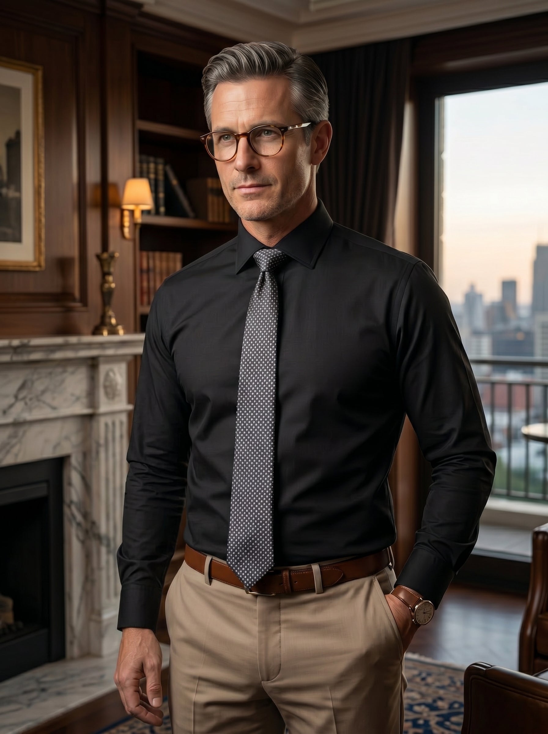 Black Formal Shirt For Men