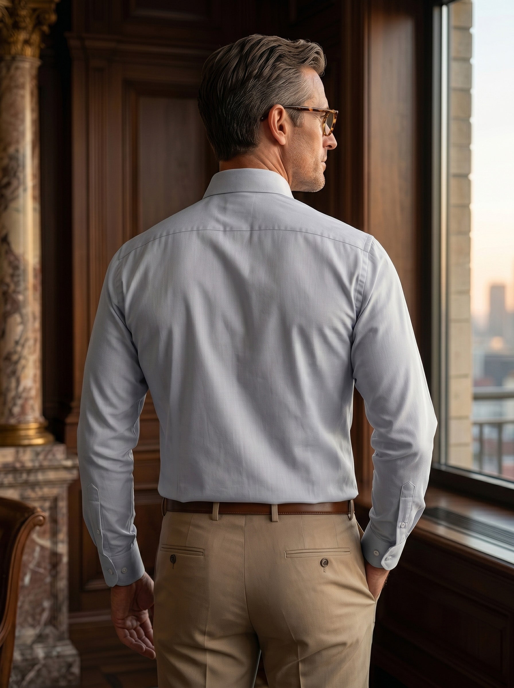 Grey Formal Shirt For Men