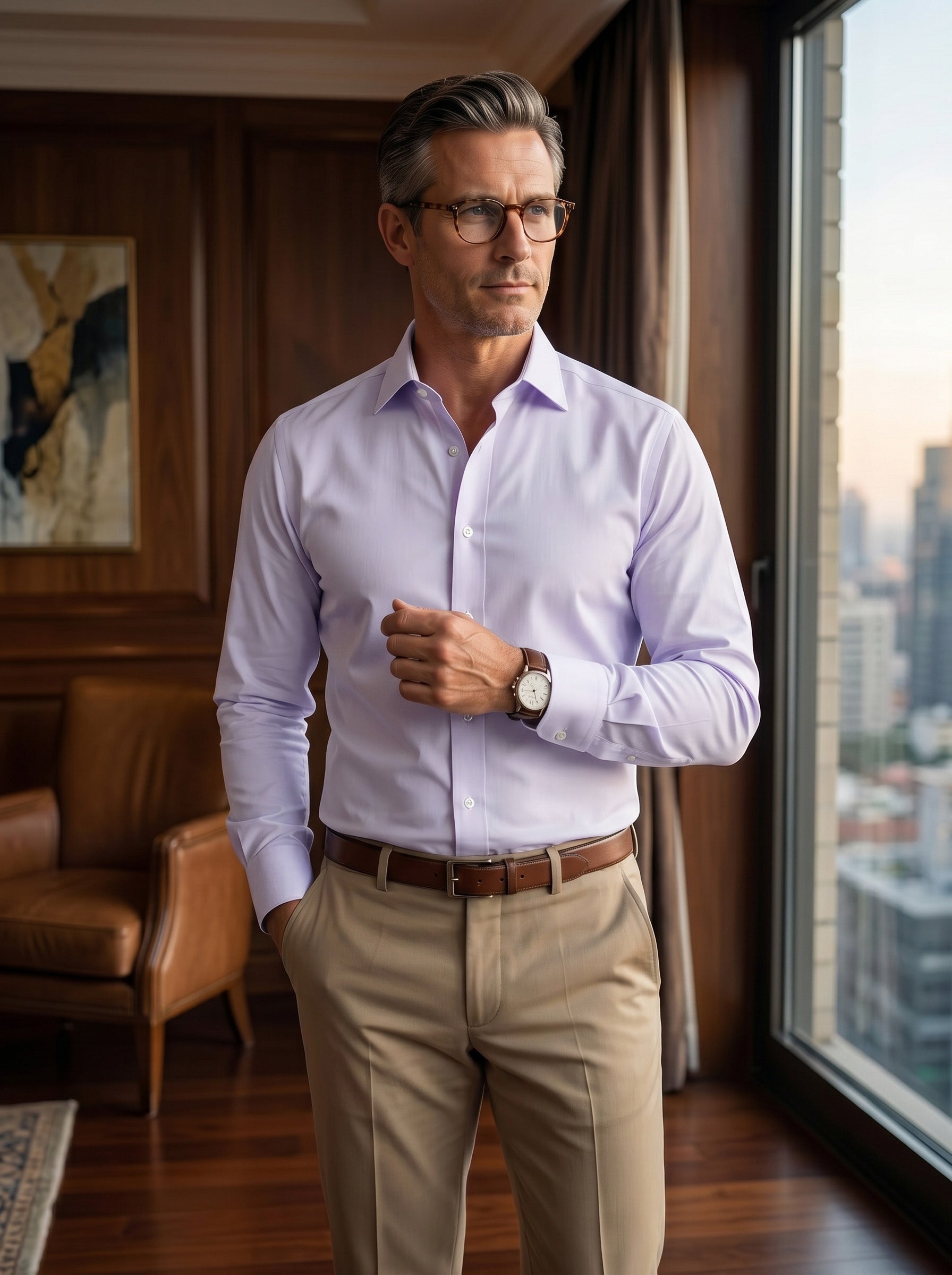 White Formal Shirt For Men